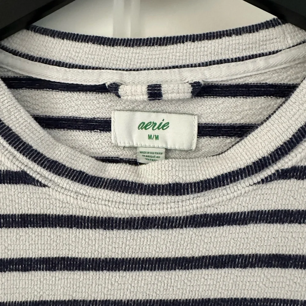 Aerie Striped Long Sleeve Sweatshirt - Picture 3 of 3